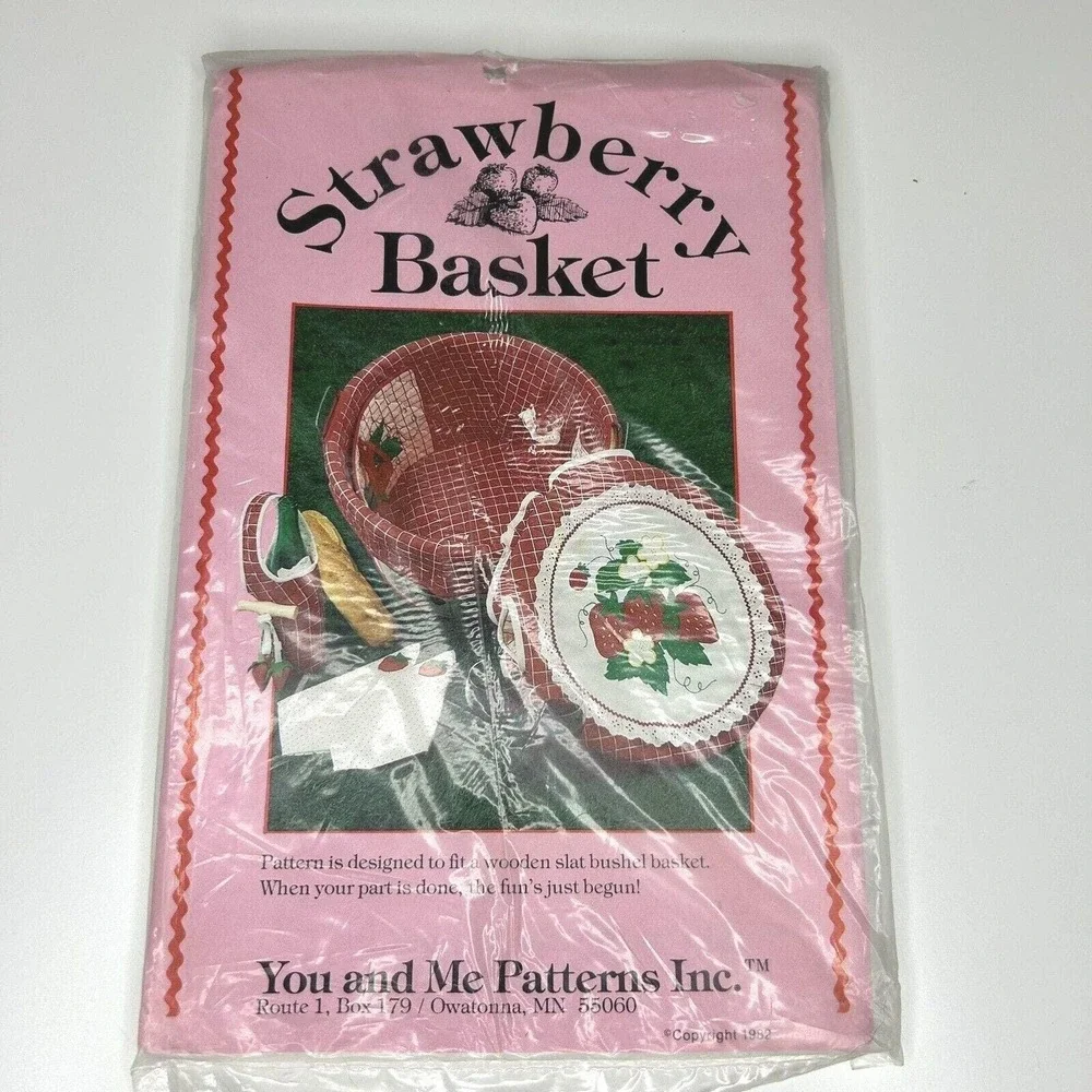 Strawberry Basket Wooden Slat Basket Pattern You and Me Patterns Inc Craft